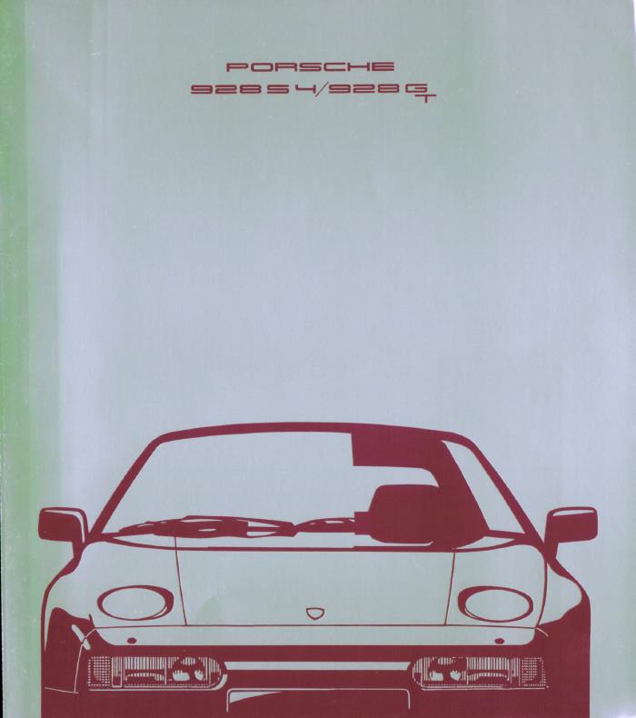 Рекламный буклет Porsche 928 GER